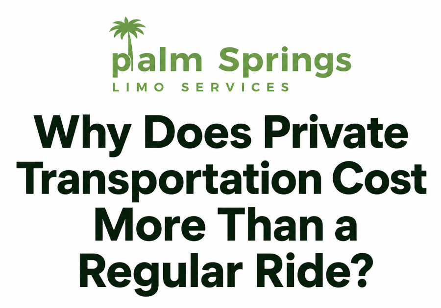 Why Does Private Transportation Cost More Than a Regular Ride?