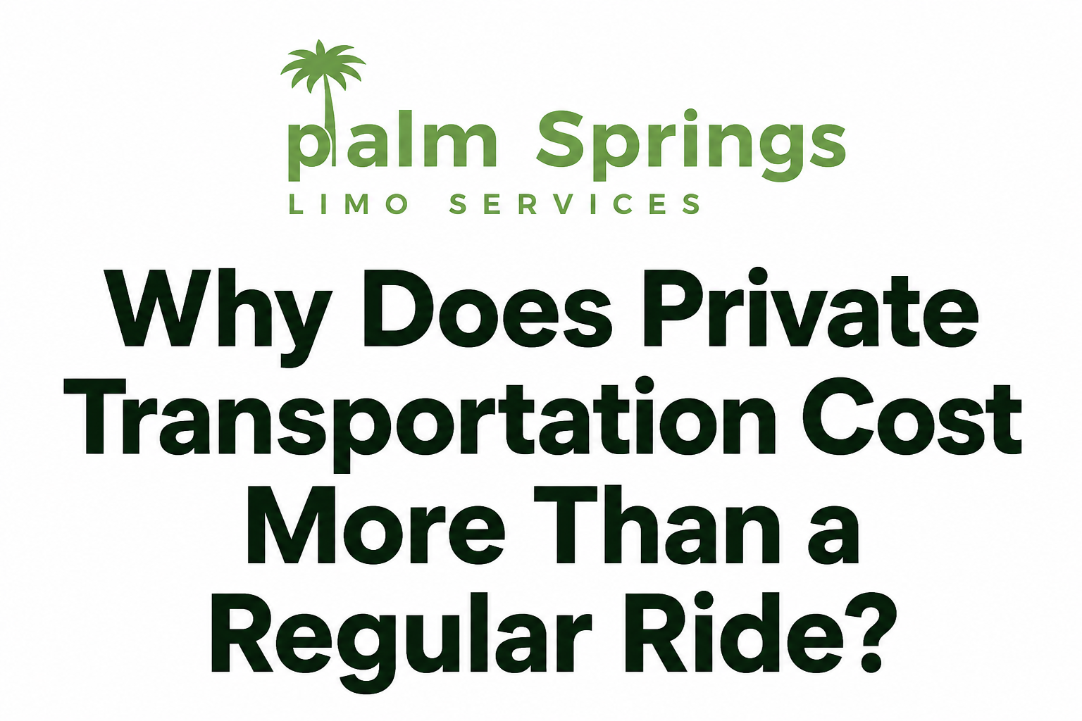 Why Private Transportation Costs More Than a Regular Ride 2026 Honest Reasons