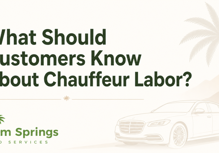 What Should Customers Know About Chauffeur Labor?